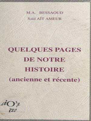 cover image of Quelques pages de notre histoire